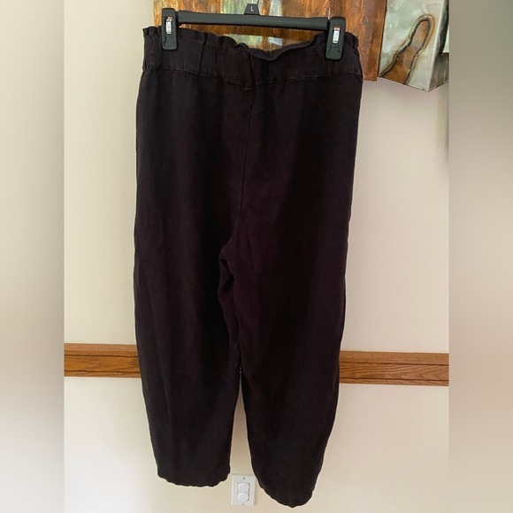 Blank NYC Women Black Rayon Casual Crop Pants Size large - Picture 2 of 7